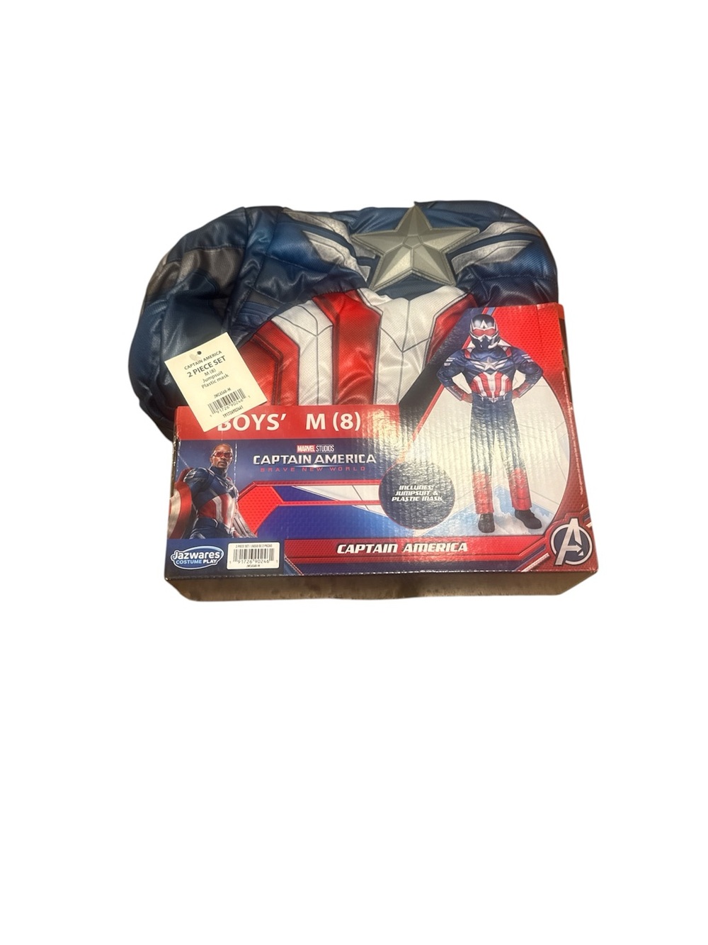 Marvel Captain America Costume - Blue, Red, White